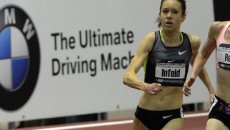 Emily Infeld runs indoors (courtesy TrackAndFieldPhoto.com)